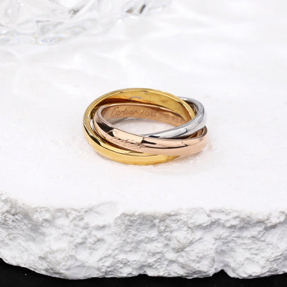 [✨ROSE💎]TRINITY 3.2MM RING COLLECTION