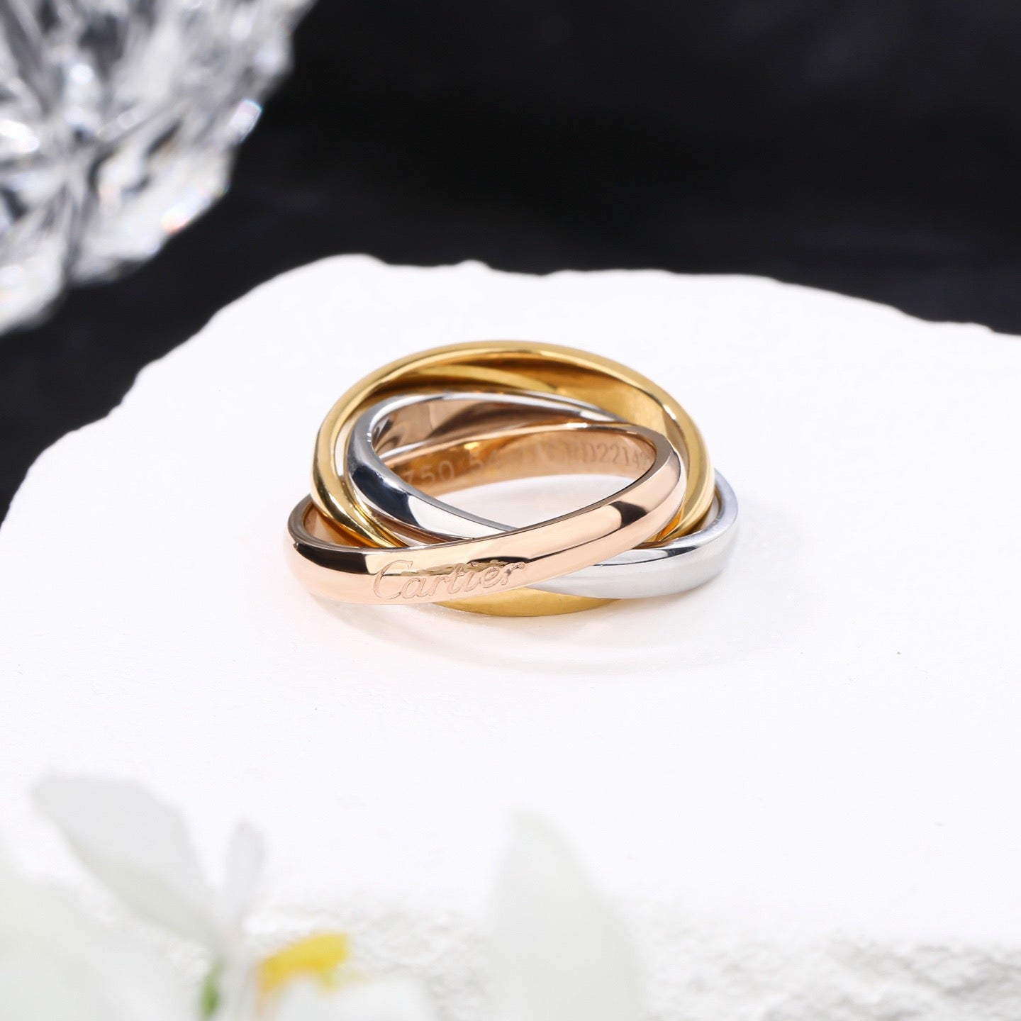 [✨ROSE💎]TRINITY 3.2MM RING COLLECTION