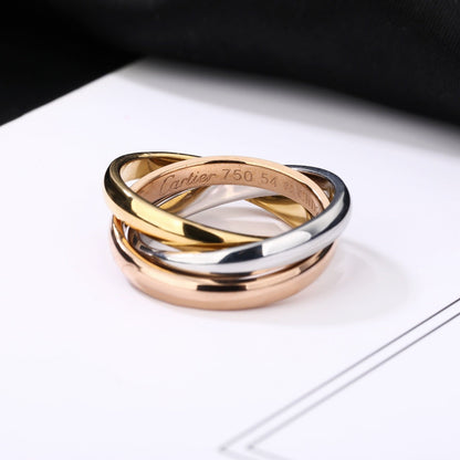 [✨ROSE💎]TRINITY 3.2MM RING COLLECTION