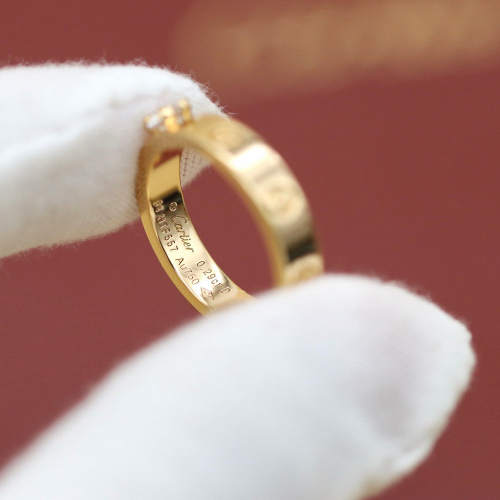 [✨ROSE💎]LOVE RING 3.6MM 1 BIG DIAMOND