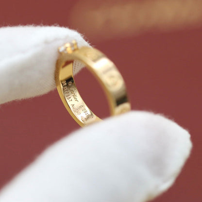 [✨ROSE💎]LOVE RING 3.6MM 1 BIG DIAMOND