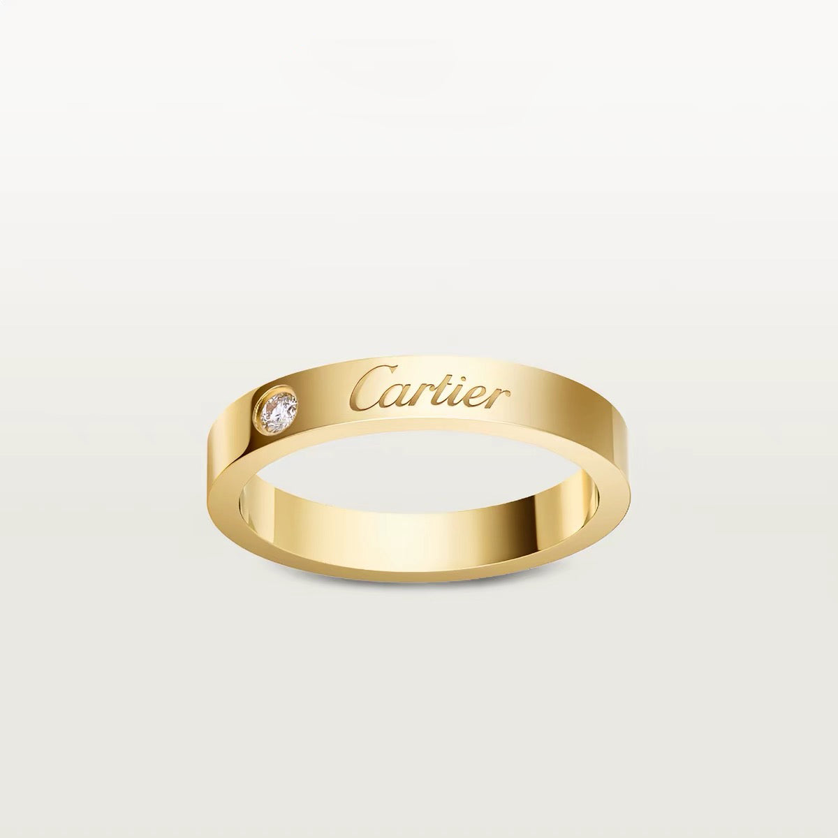 [✨ROSE💎]LOVE RING 4MM 1 DIAMOND