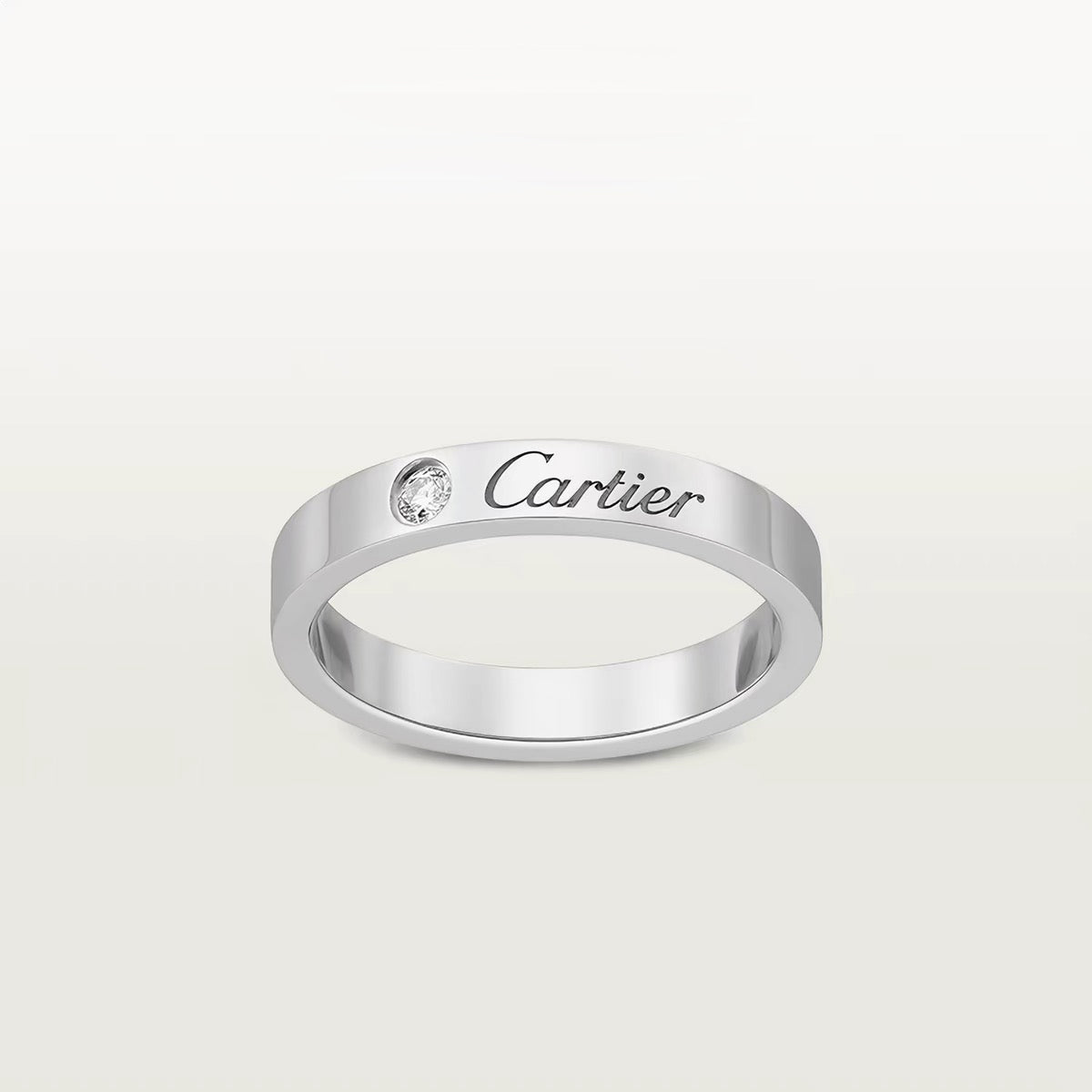 [✨ROSE💎]LOVE RING 4MM 1 DIAMOND