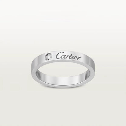 [✨ROSE💎]LOVE RING 4MM 1 DIAMOND