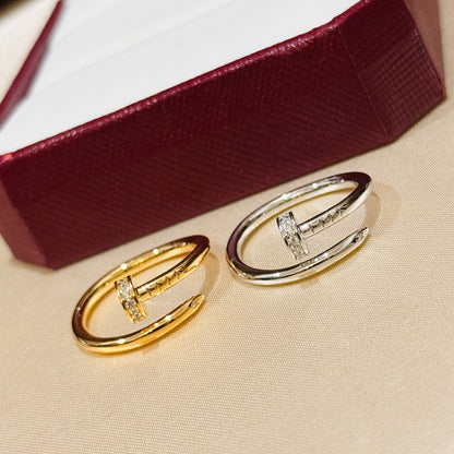 [✨ROSE💎]JUSTE 1.8MM HALF DIAMOND RING