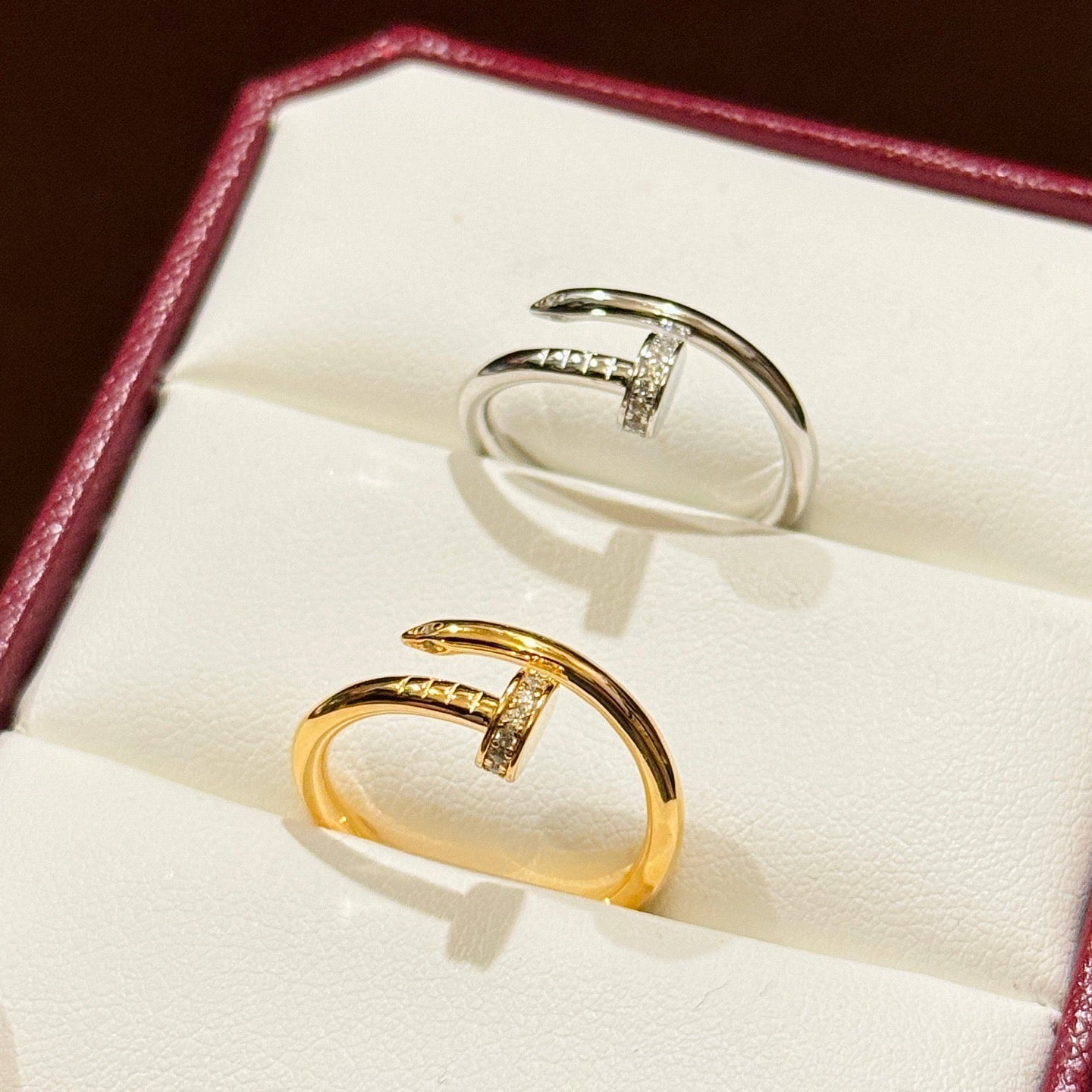 [✨ROSE💎]JUSTE 1.8MM HALF DIAMOND RING