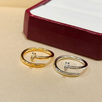 [✨ROSE💎]JUSTE 1.8MM HALF DIAMOND RING