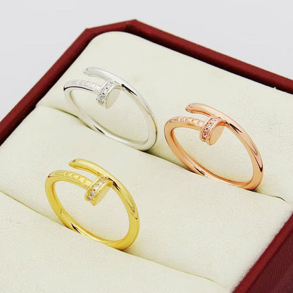 [✨ROSE💎]JUSTE 1.8MM HALF DIAMOND RING