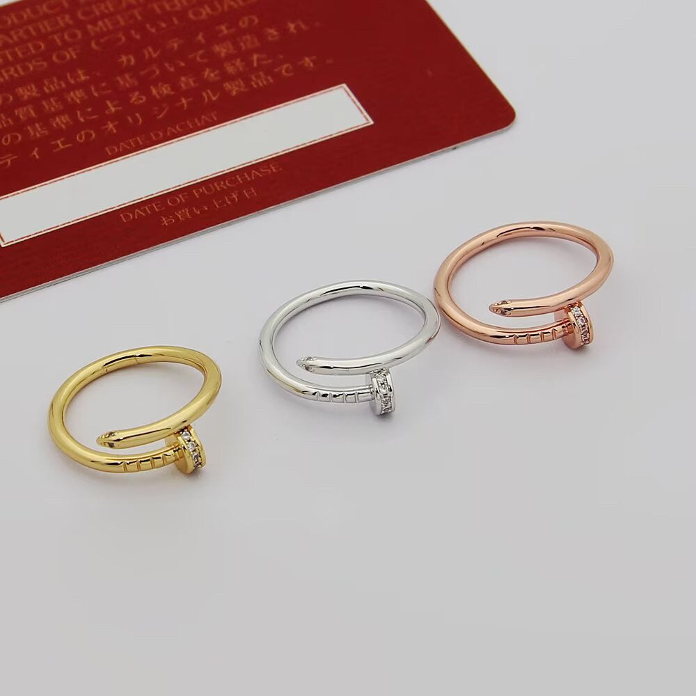 [✨ROSE💎]JUSTE 1.8MM HALF DIAMOND RING
