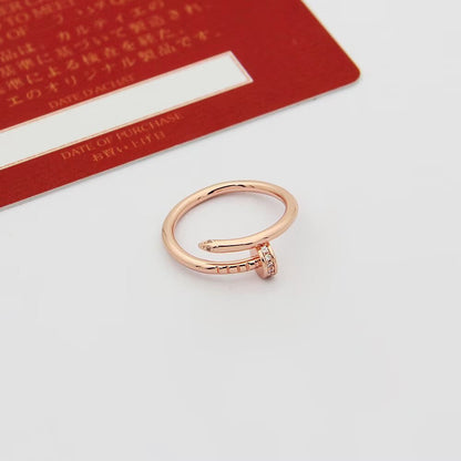 [✨ROSE💎]JUSTE 1.8MM HALF DIAMOND RING
