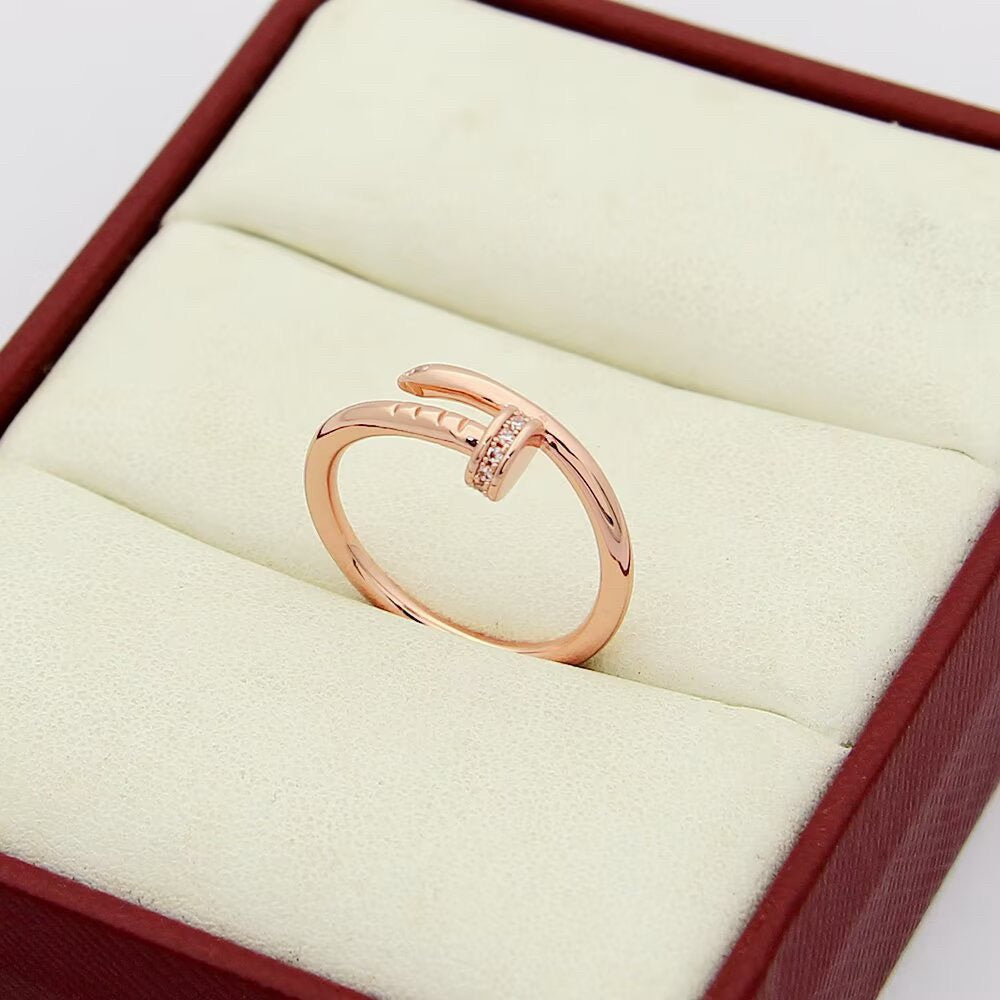 [✨ROSE💎]JUSTE 1.8MM HALF DIAMOND RING
