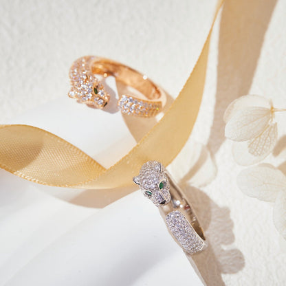 [✨ROSE💎]PANTHERE FULL DIAMOND SMALL RING
