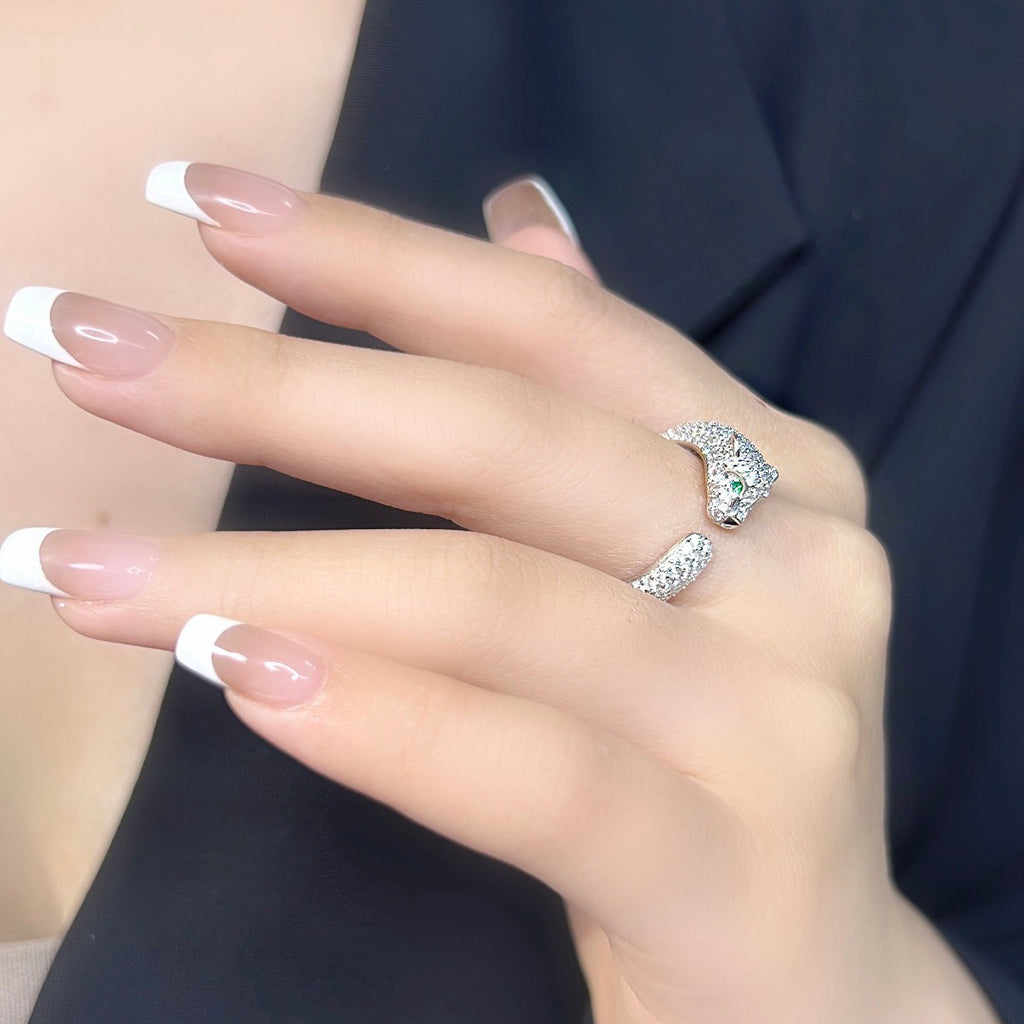 [✨ROSE💎]PANTHERE FULL DIAMOND SMALL RING