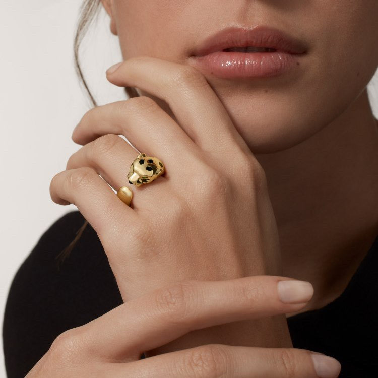 [✨ROSE💎]PANTHERE SPOTTED MEDIUM RING