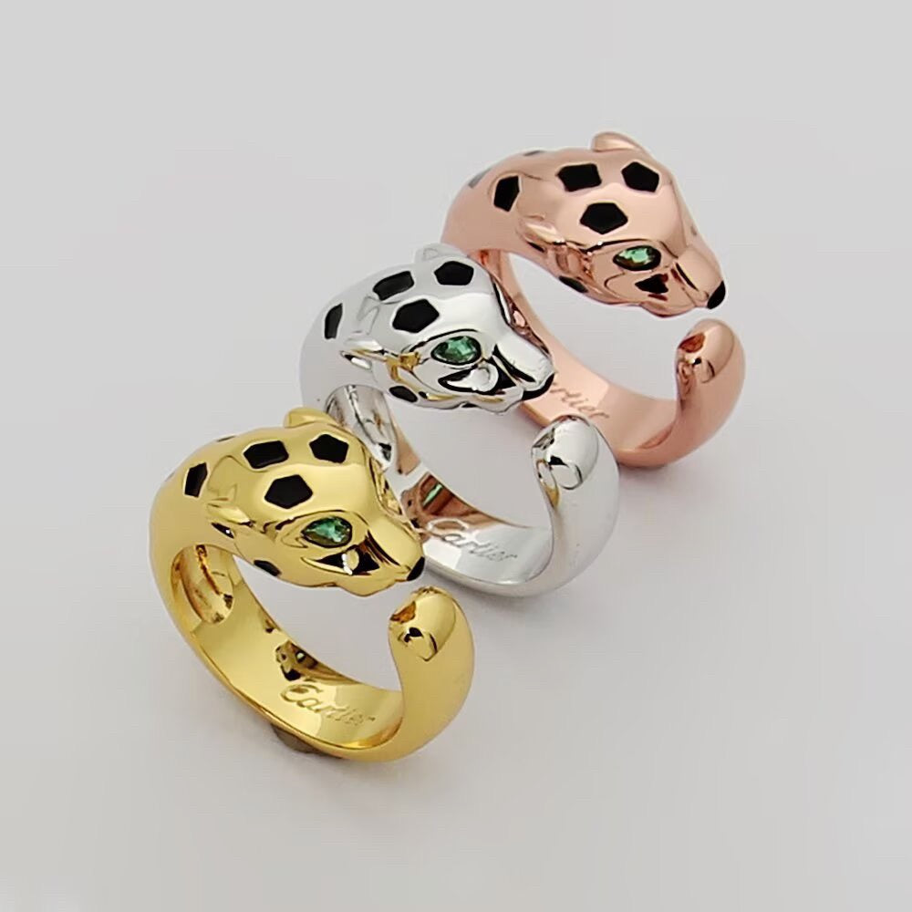 [✨ROSE💎]PANTHERE SPOTTED MEDIUM RING