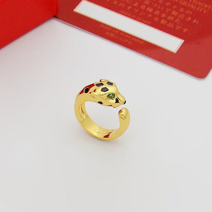 [✨ROSE💎]PANTHERE SPOTTED MEDIUM RING