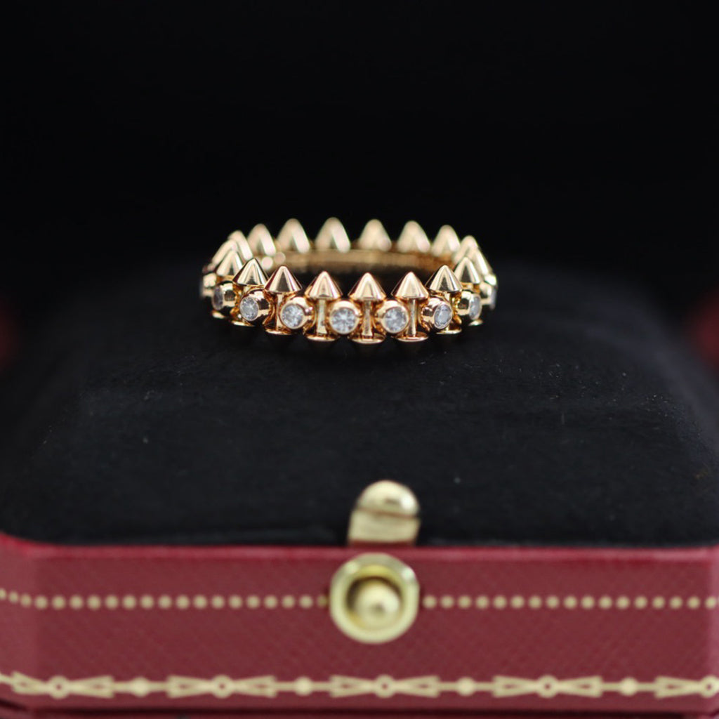 [✨ROSE💎]CLASH 6.8MM DIAMOND MEDIUM RING