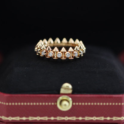 [✨ROSE💎]CLASH 6.8MM DIAMOND MEDIUM RING