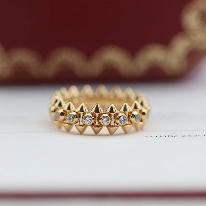 [✨ROSE💎]CLASH 6.8MM DIAMOND MEDIUM RING
