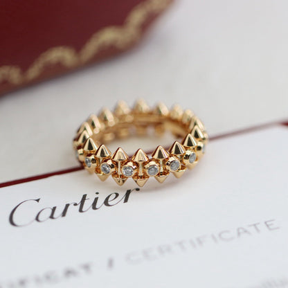 [✨ROSE💎]CLASH 6.8MM DIAMOND MEDIUM RING