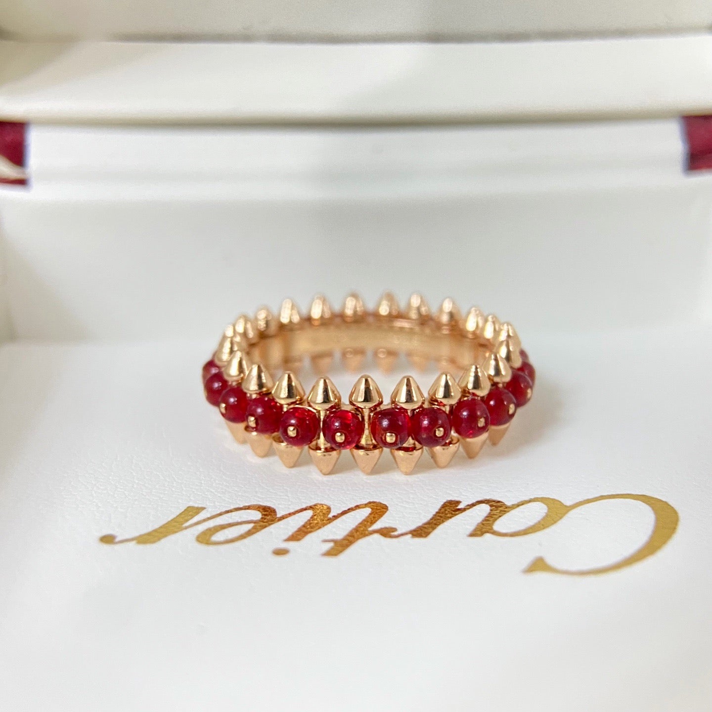 [✨ROSE💎]CLASH 7.9MM AGATE CHALCEDONY RING