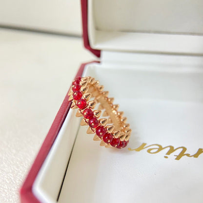 [✨ROSE💎]CLASH 7.9MM AGATE CHALCEDONY RING