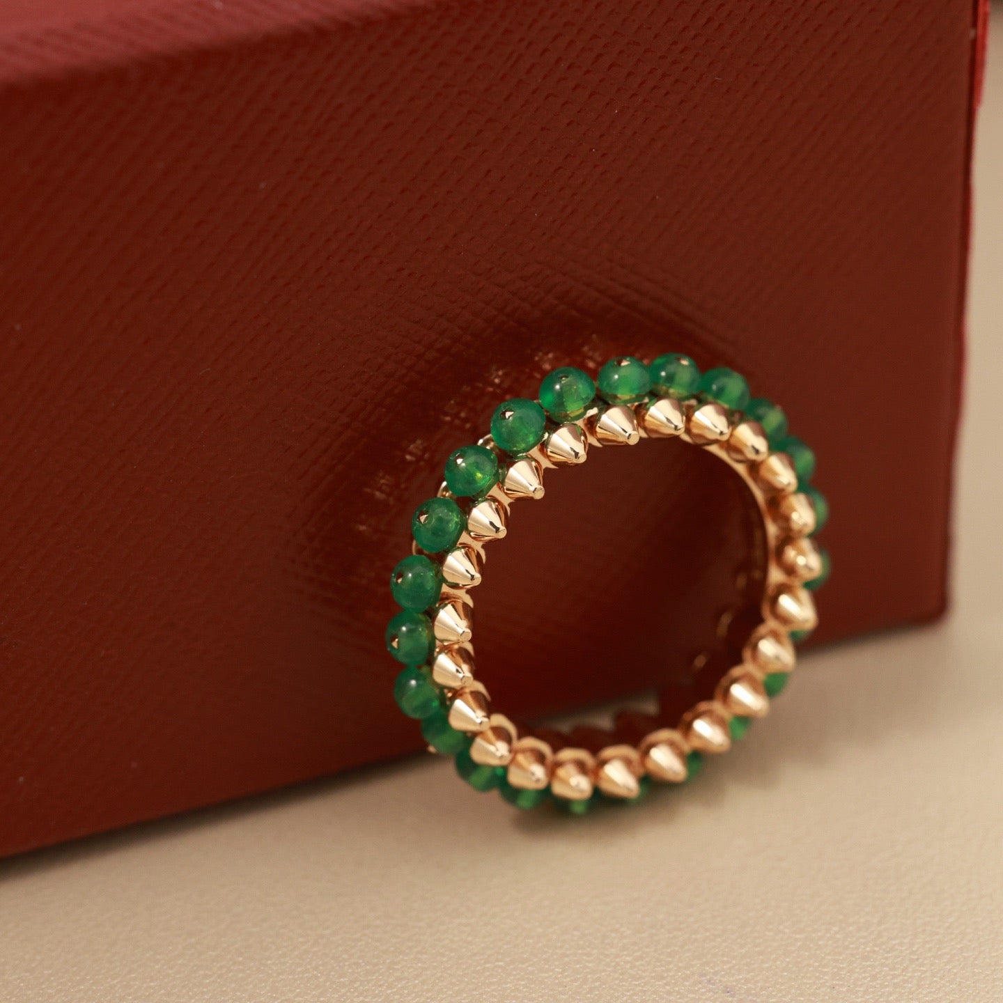 [✨ROSE💎]CLASH 7.9MM AGATE CHALCEDONY RING