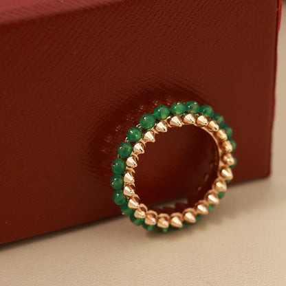 [✨ROSE💎]CLASH 7.9MM AGATE CHALCEDONY RING