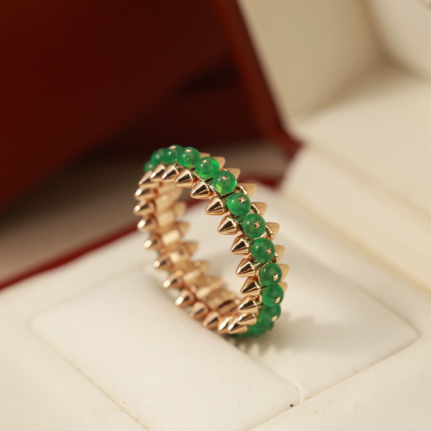 [✨ROSE💎]CLASH 7.9MM AGATE CHALCEDONY RING