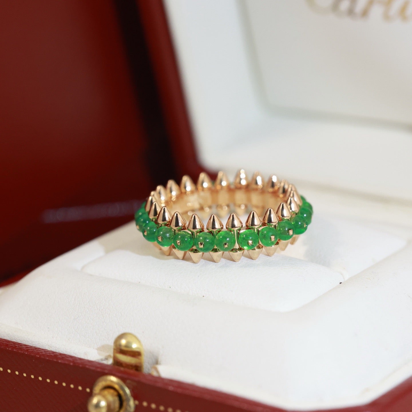 [✨ROSE💎]CLASH 7.9MM AGATE CHALCEDONY RING