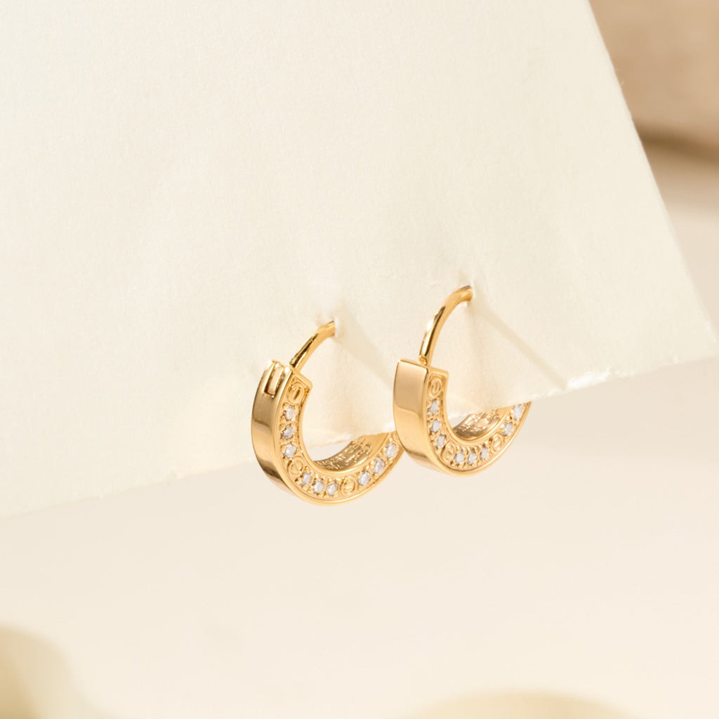 [✨ROSE💎]LOVE DIAMOND EARRINGS