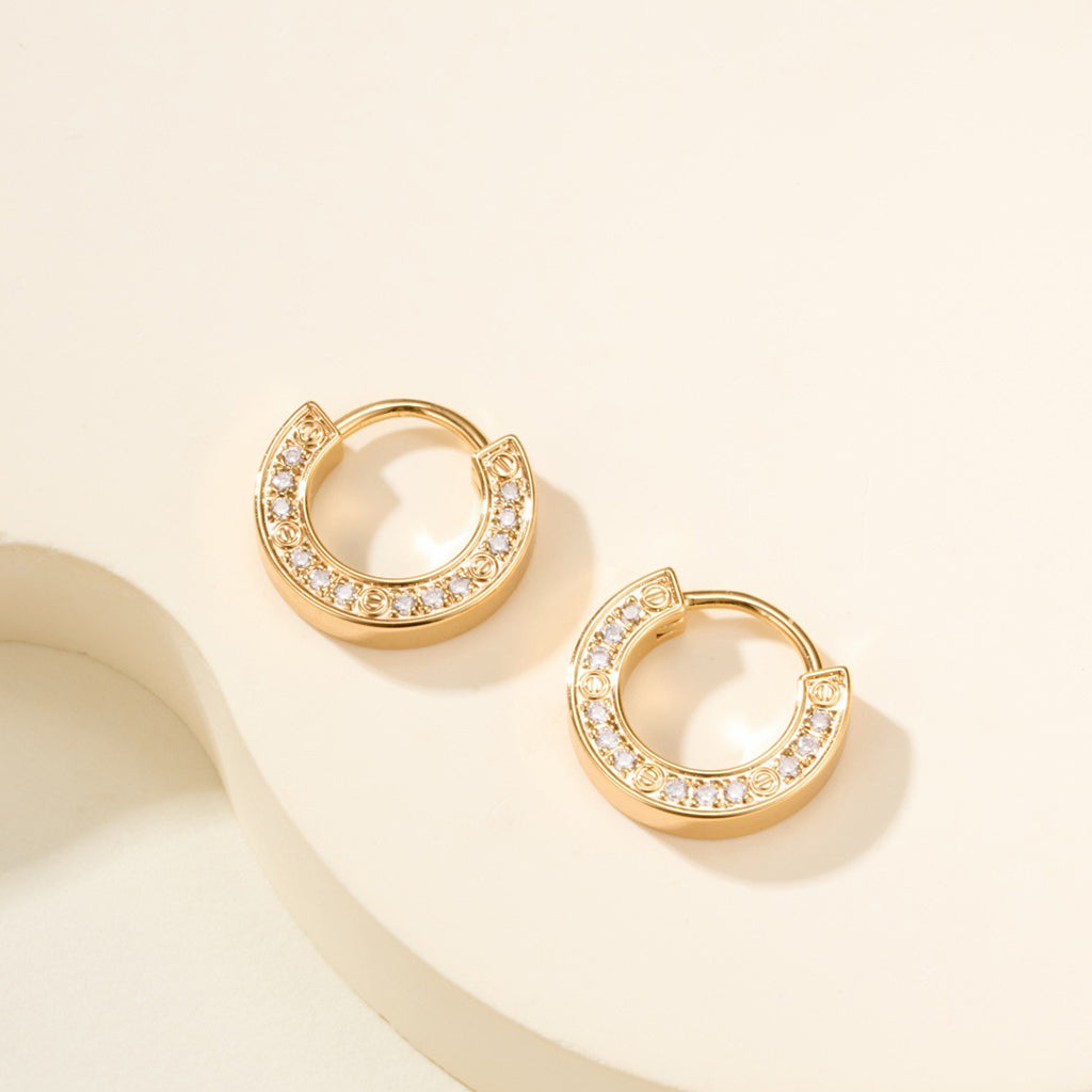 [✨ROSE💎]LOVE DIAMOND EARRINGS