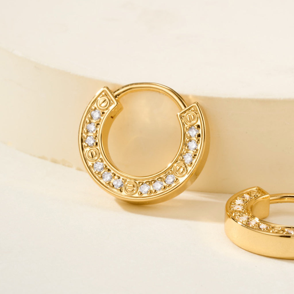 [✨ROSE💎]LOVE DIAMOND EARRINGS
