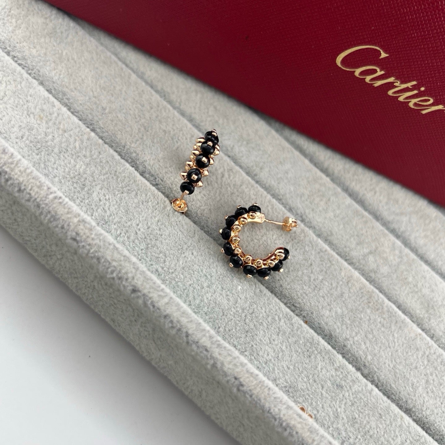 [✨ROSE💎]CLASH 7.9MM AGATE CHALCEDONY EARRINGS