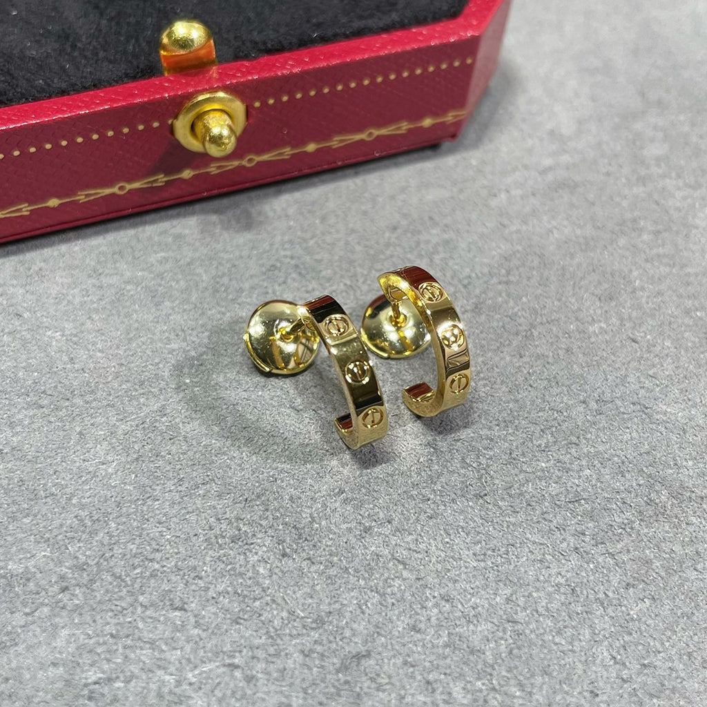 [✨ROSE💎]LOVE EARRINGS 2.65 MM NO DIAMOND SMALL