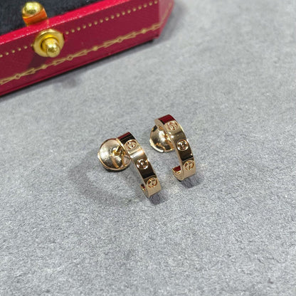 [✨ROSE💎]LOVE EARRINGS 2.65 MM NO DIAMOND SMALL