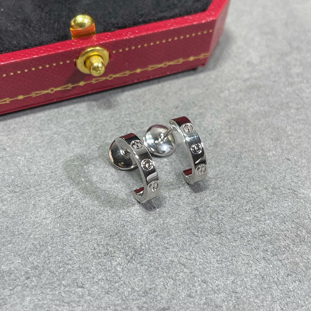 [✨ROSE💎]LOVE EARRINGS 2.65 MM NO DIAMOND SMALL