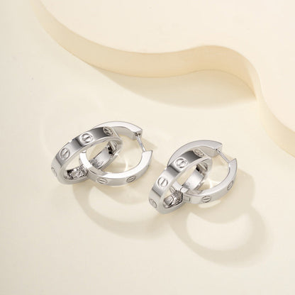 [✨ROSE💎]LOVE 3.3MM DANGLE EARRINGS
