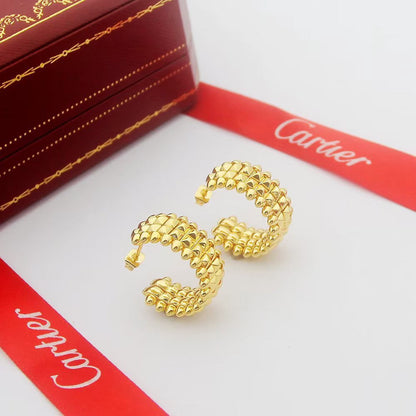 [✨ROSE💎]CLASH 9.2MM DOUBLE ROW EARRINGS