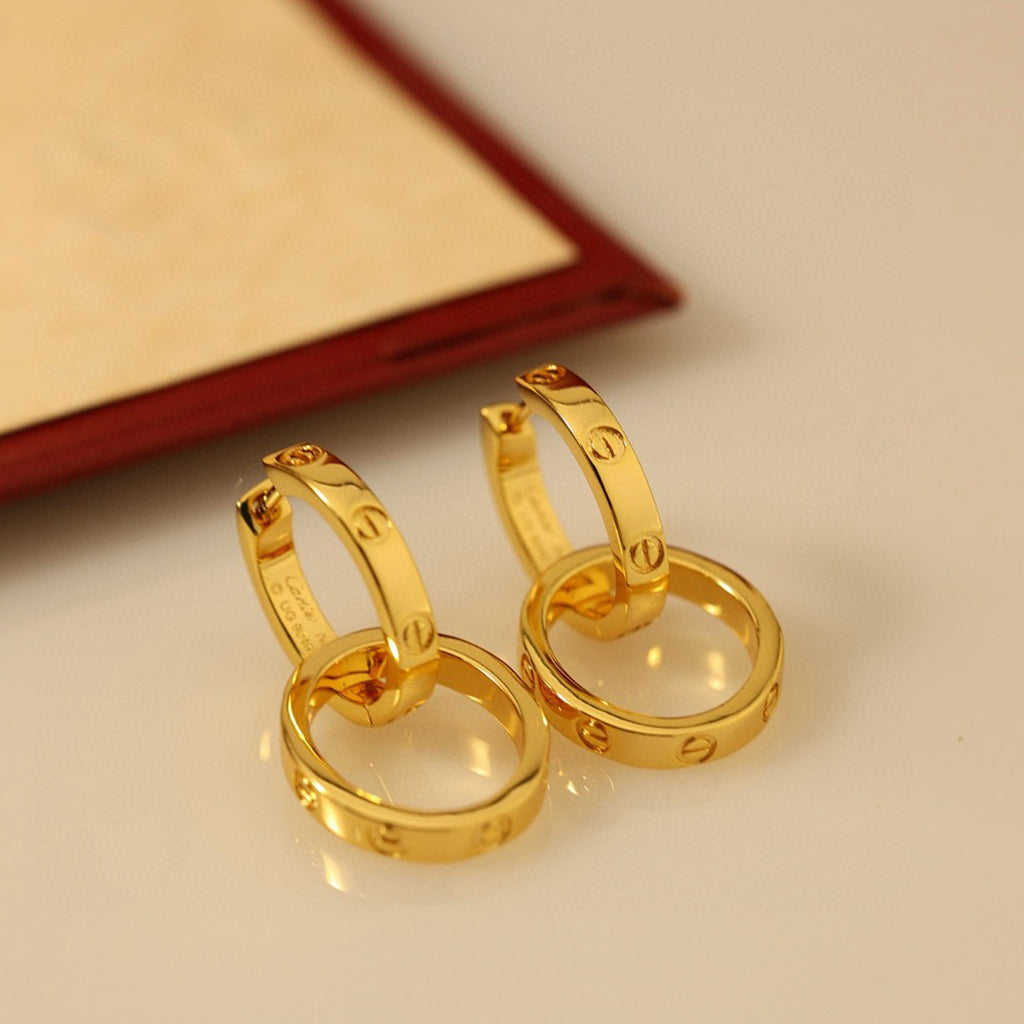 [✨ROSE💎]LOVE 3.3MM DANGLE EARRINGS