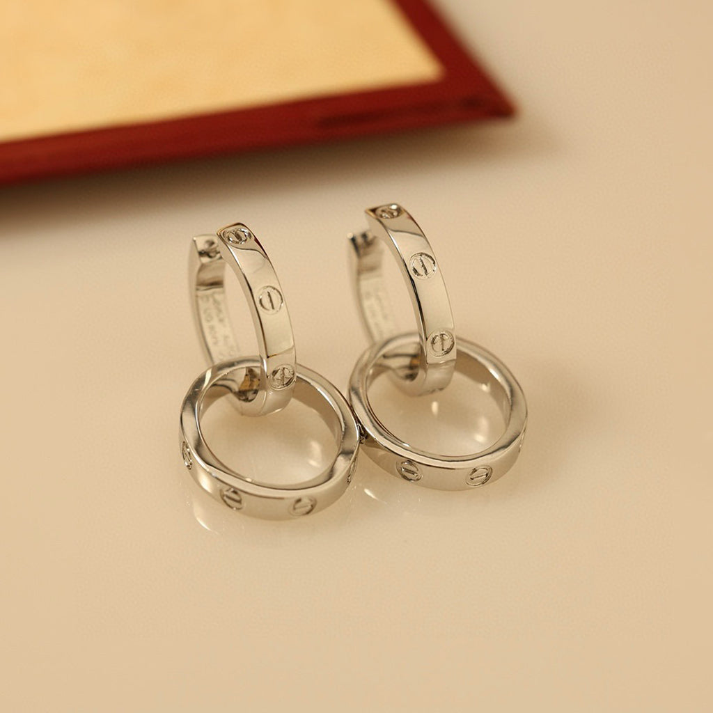 [✨ROSE💎]LOVE 3.3MM DANGLE EARRINGS