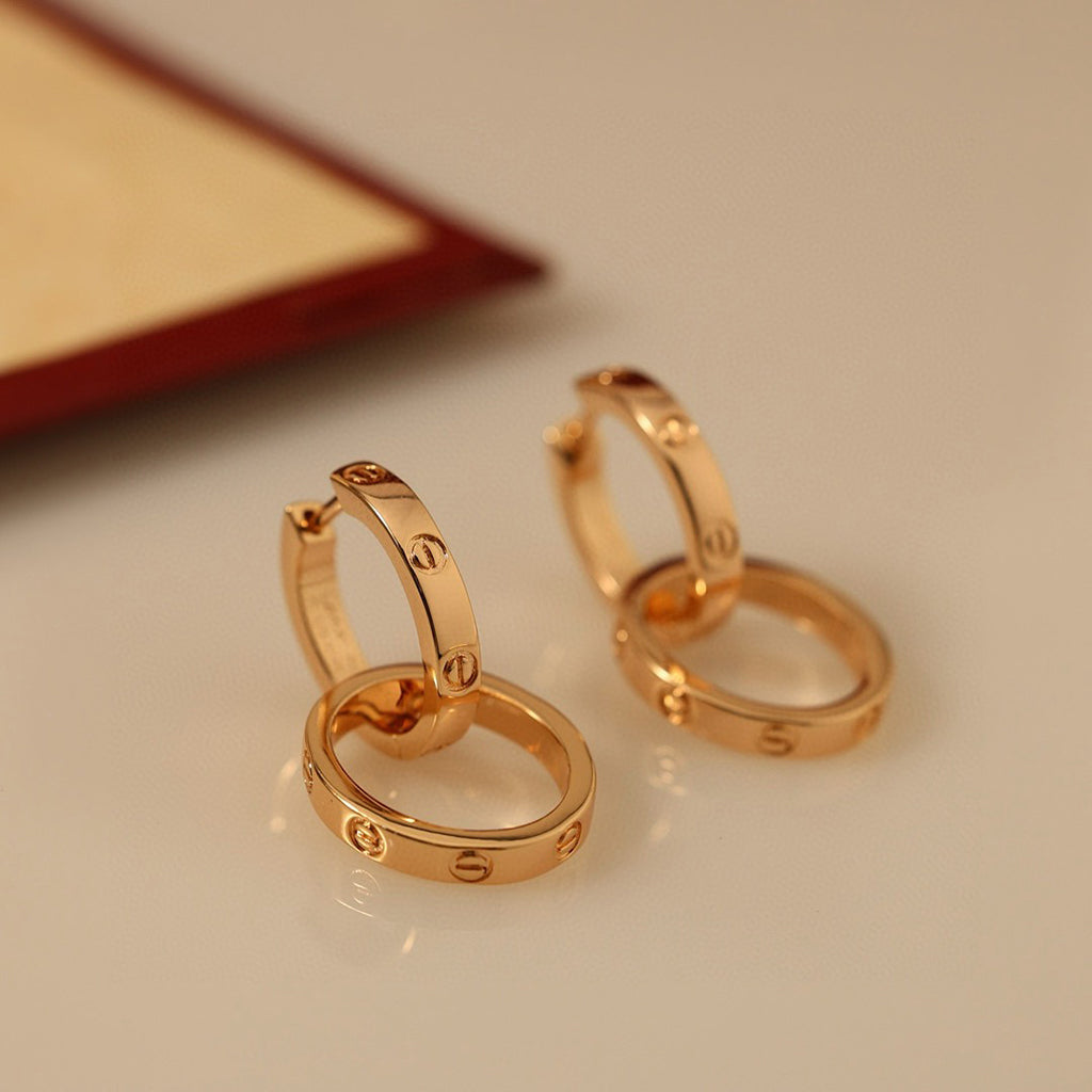 [✨ROSE💎]LOVE 3.3MM DANGLE EARRINGS