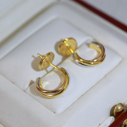 [✨ROSE💎]TRINITY ON DIAMOND MINI EARRINGS