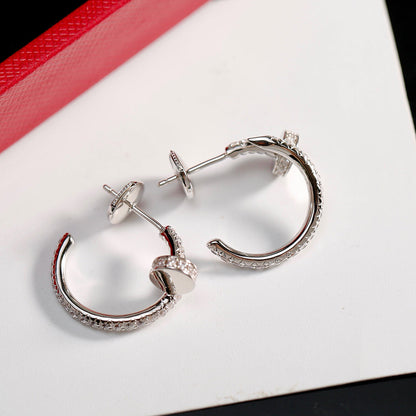 [✨ROSE💎]JUSTE FULL DIAMOND SMALL EARRINGS