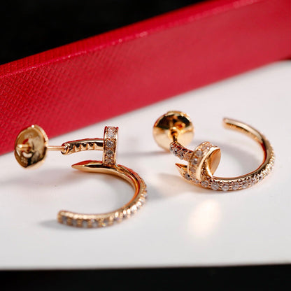 [✨ROSE💎]JUSTE FULL DIAMOND SMALL EARRINGS