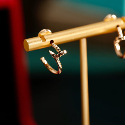 [✨ROSE💎]JUSTE NO DIAMOND SMALL EARRINGS