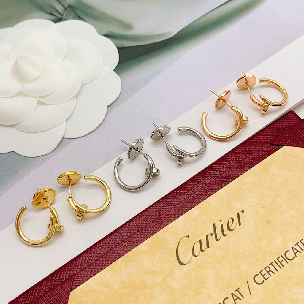 [✨ROSE💎]JUSTE NO DIAMOND MINI EARRINGS