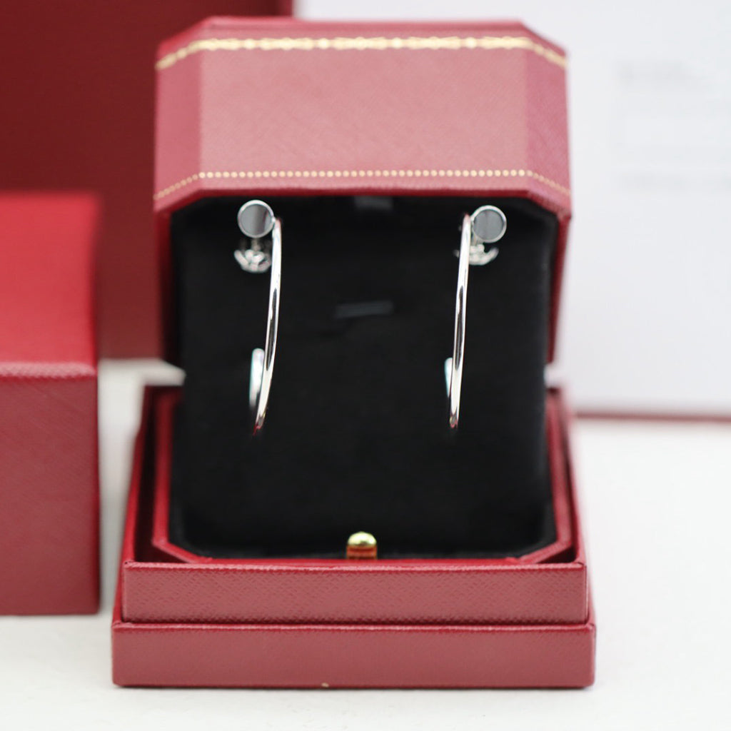 [✨ROSE💎]JUSTE HALF DIAMOND LARGE EARRINGS