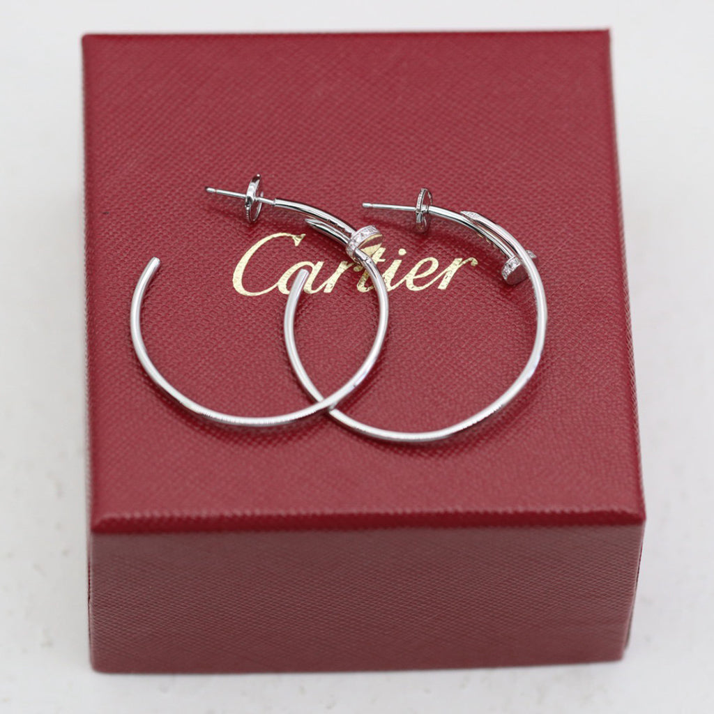[✨ROSE💎]JUSTE HALF DIAMOND LARGE EARRINGS