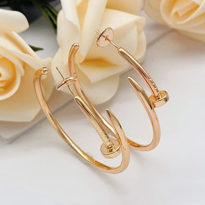 [✨ROSE💎]JUSTE NO DIAMOND LARGE EARRINGS